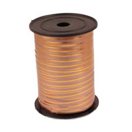 Лента бобина 5ммх250м с золотой полосой Бронзовая