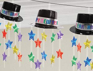 Гирлянда Шляпа HNY со звездами цв 3,65м