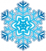 Украшение на скотче Снежинка (10шт)