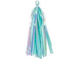 Гирлянда Тассел хамелеон Бирюзовый перламутр 300см