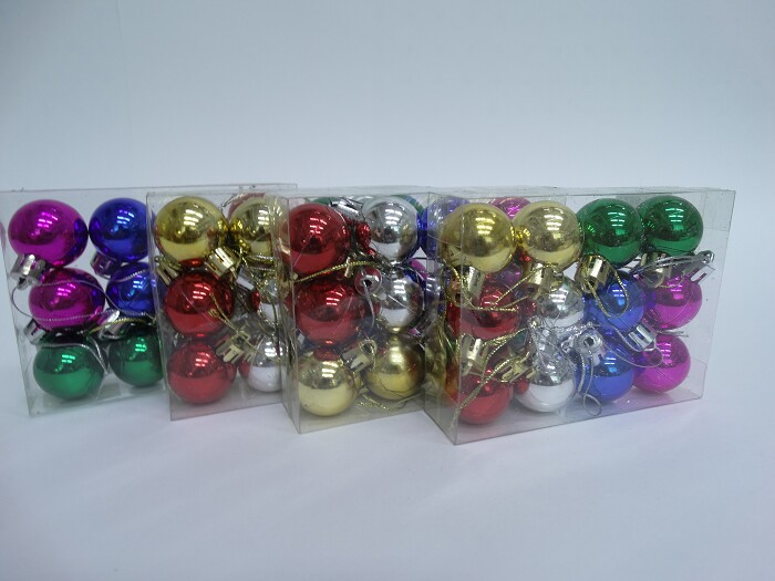 Игрушки на елку Шары T-82 2,5см (уп12)