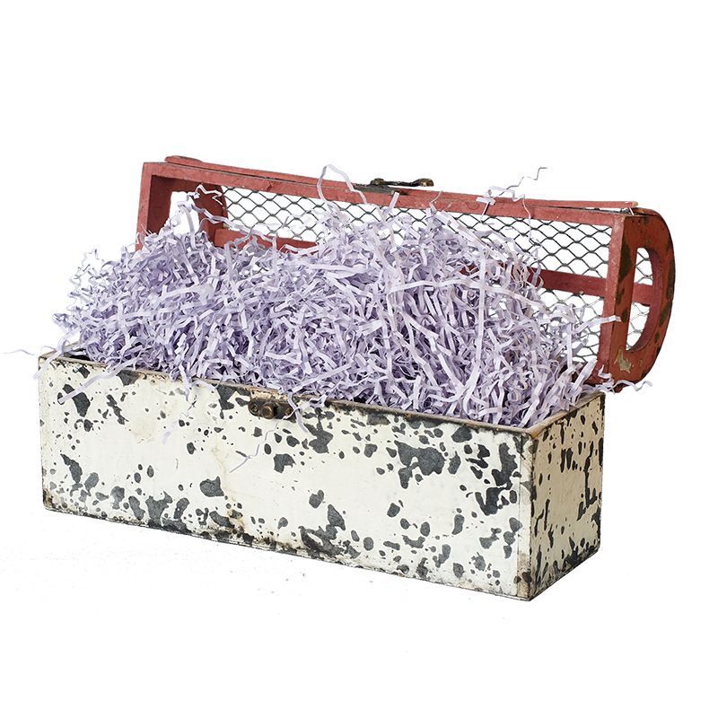 Наполнитель для коробок 100 г, 2 мм, бумага, сиреневый