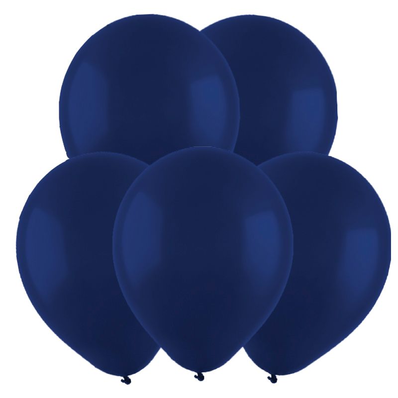 Шар латекс без рисунка 12" ВС пастель Темно синий Navy Blue (100шт)