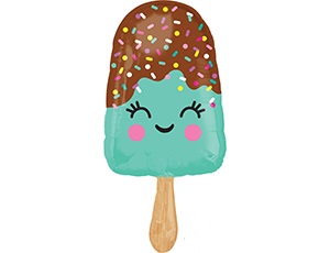 Шар фольга фигура Мороженое Эскимо 33" 85х43см