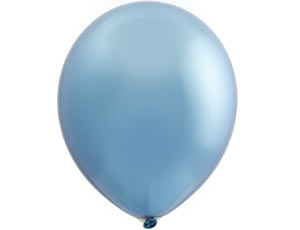 Шар латекс 12"/ВЗ хром Голубой Blue (25шт)