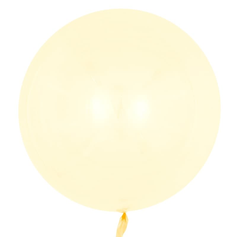 Шар Сфера 3D Bubble Бабблс 18" прозрачный Желтый Yellow кристалл 46см FL
