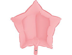 Шар фольга без рисунка 18'' звезда Розовая Pink пастель Fm