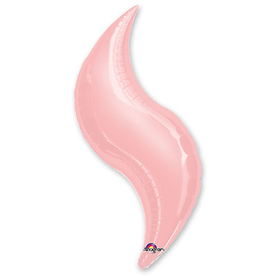 Шар фольга Зигзаг 28'' Розовое Pink пастель An