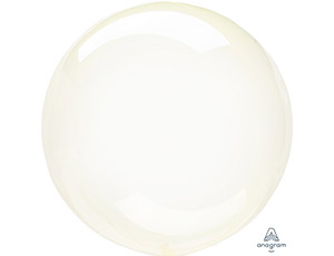 Шар фольга без рисунка Сфера 3D Bubble Бабблс 18" кристалл Желтый Yellow An