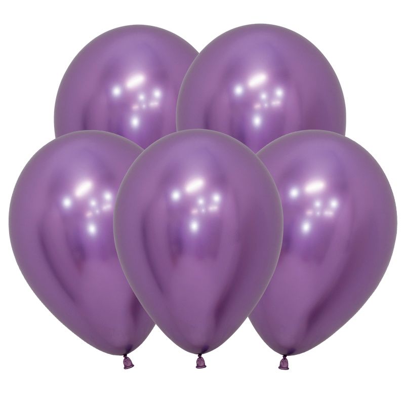 Шар латекс 12"/Sp хром 951 Зеркальные шары Рефлекс Фиолетовый (50шт)
