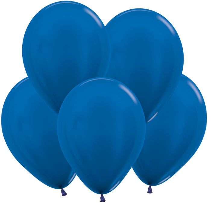Шар латекс без рисунка 12" Sp металлик 540 Королевский синий Royal Blue (50 100шт) 212540