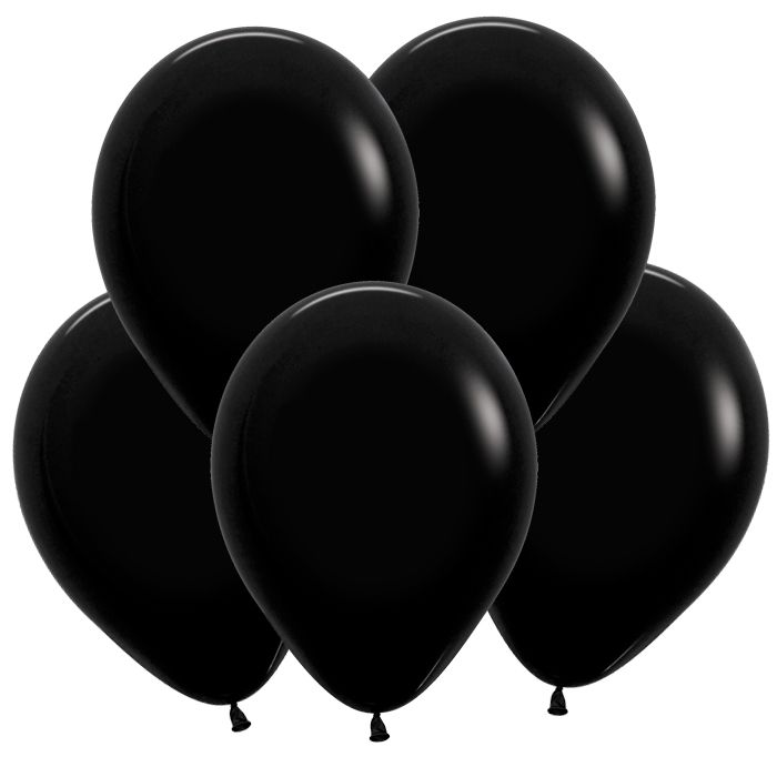 Шар латекс 10"/Sp пастель 080 Черный Black (100шт)