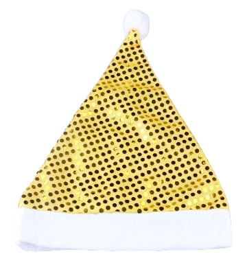 Колпак текстиль Пайетки золото
