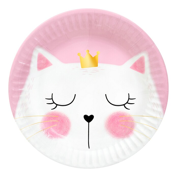 Тарелки бумажные 180мм Кошка Мэри (уп6)