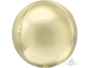 Шар Сфера 3D Bubble Бабблс 16" пастель Желтая Yellow 40см An