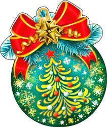 Украшение на скотче Шар (10шт)