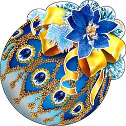 Украшение на скотче Шар (10шт)