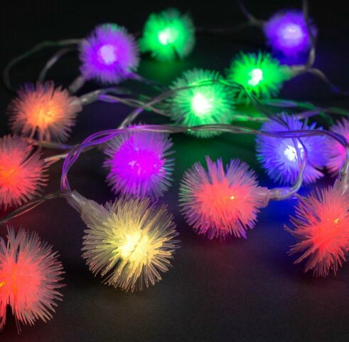 Гирлянда электр метражная 3м LED 20, 5 V Ёжики