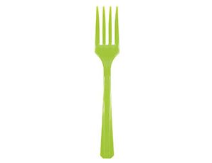 Столовые приборы Вилки пластик Kiwi Green (уп20)