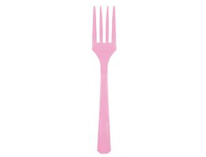 Столовые приборы Вилки пластик Bright Pink (уп20)