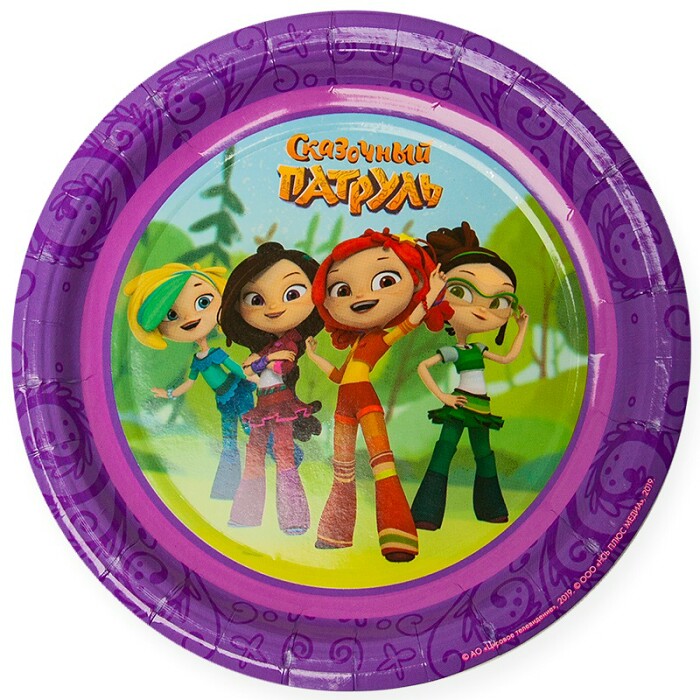 Тарелки бумажные 180мм Сказочный патруль (уп6) НД Плэй