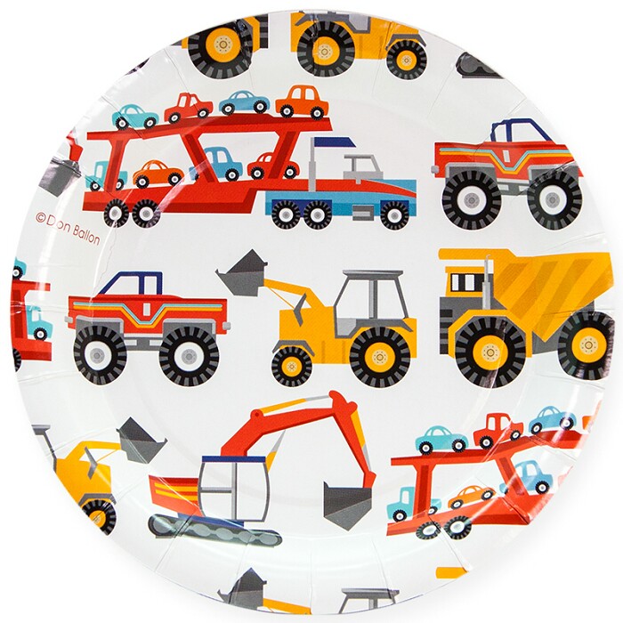 Тарелки бумажные 180мм Спецтехника (уп6) 77243 ДонБал