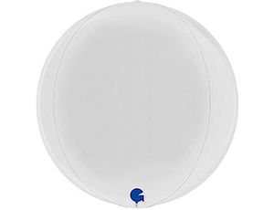 Шар Сфера 3D Bubble Бабблс 15" пастель Белая White GR