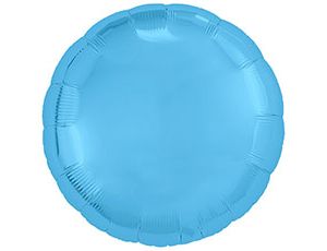 Шар фольга без рисунка 30" круг пастель Голубой холодный Cool Blue AG