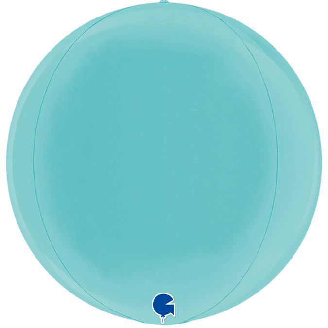 Шар Сфера 3D Bubble Бабблс 15" пастель Голубой Blue GR