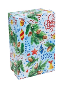 Коробка прямоугольная С Новым Годом 17х11х6см