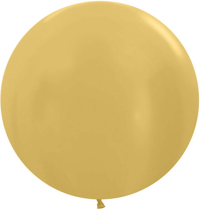 Шар латекс 24"/Sp металлик 570 Золото яркое 3шт