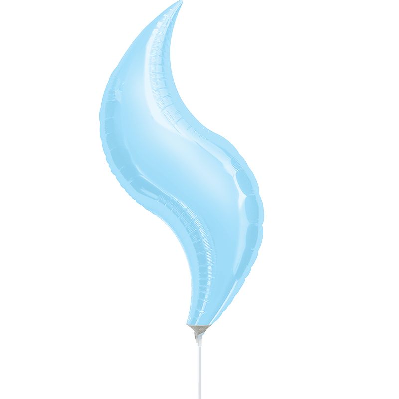 Шар фольга Зигзаг 28'' Голубой Blue металлик An