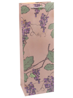 Пакет под бутылку 12x36x8,5см Виноградная лоза