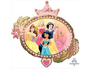 Шар фольга фигура зеркало Принцессы Диснея 34" 86смх32" 81см AN