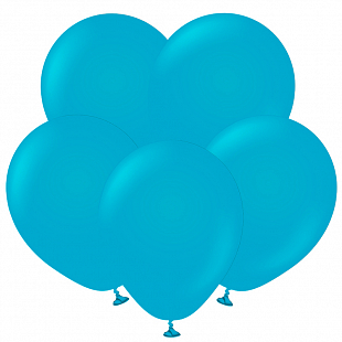 Шар латекс без рисунка 12" ВС пастель Пыльно голубой Blue glass (100шт)