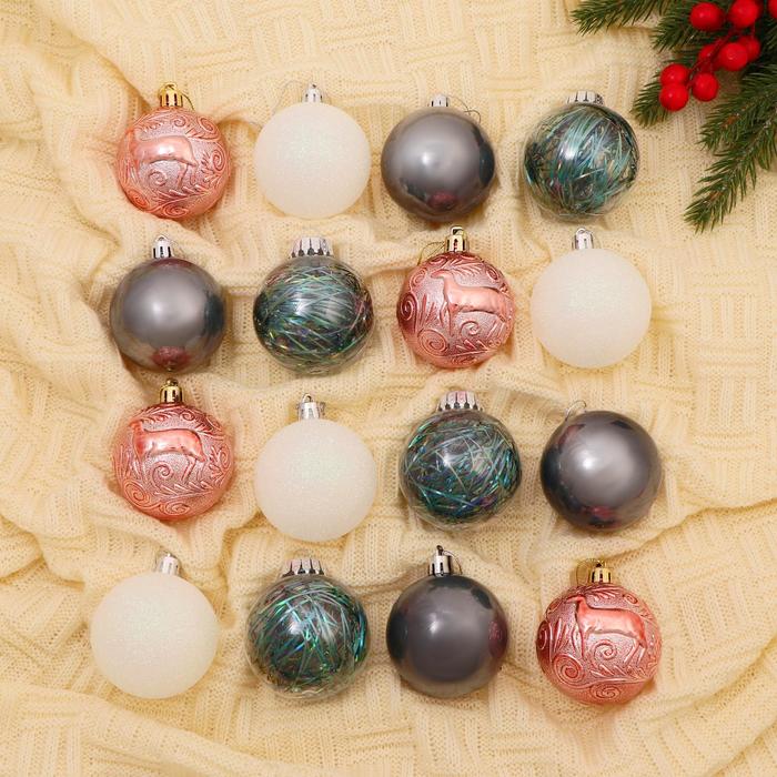 Игрушки на елку Шары   6см Фестиваль микс (уп16)
