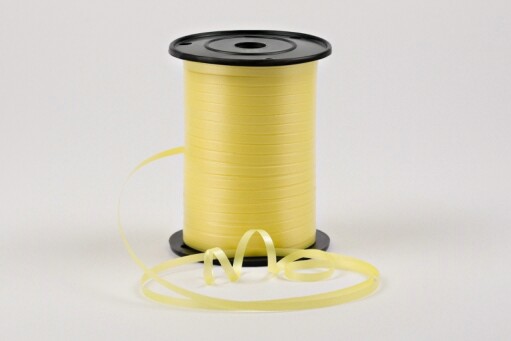Лента бобина 5ммх500м однотонная Лимонная