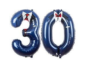 Шар фольга Цифра 40"/ВЗ СДР Костюм "30"