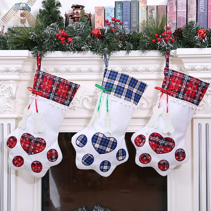 Сапожок для подарков Кошачья лапка большой 45см