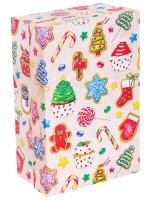 Коробка прямоугольник 19х12х7,5см Новогодние сладости