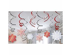 Спираль Снежные Искры 60см (уп12) Китай