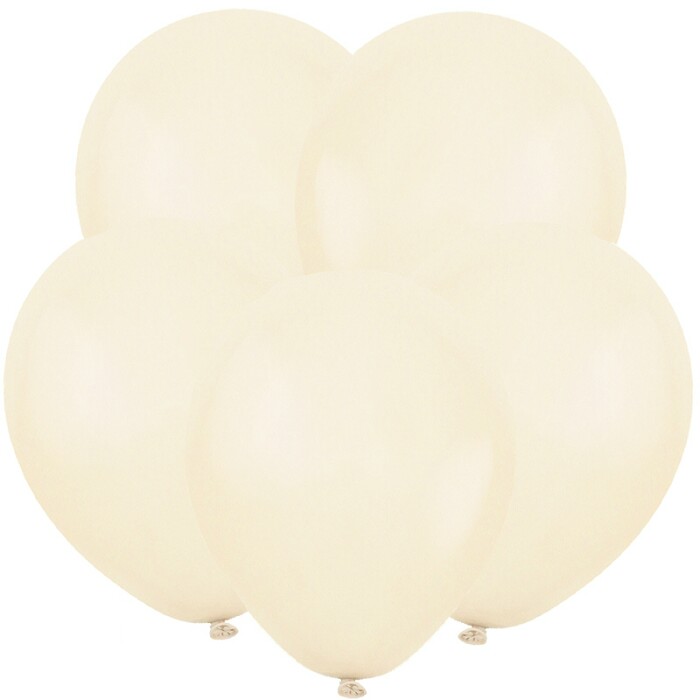 Шар латекс без рисунка 12" ВС пастель Белый песок (100шт)