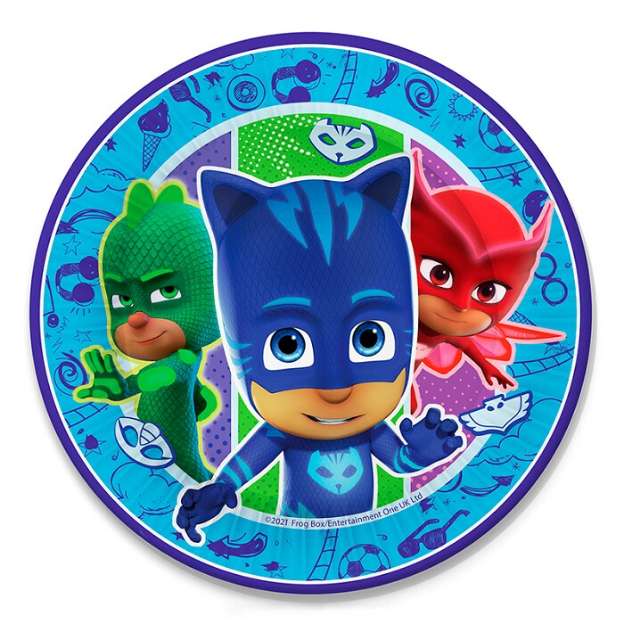 Тарелки бумажные 180мм Герои в масках PJ Masks набор (уп6) Россия ВС