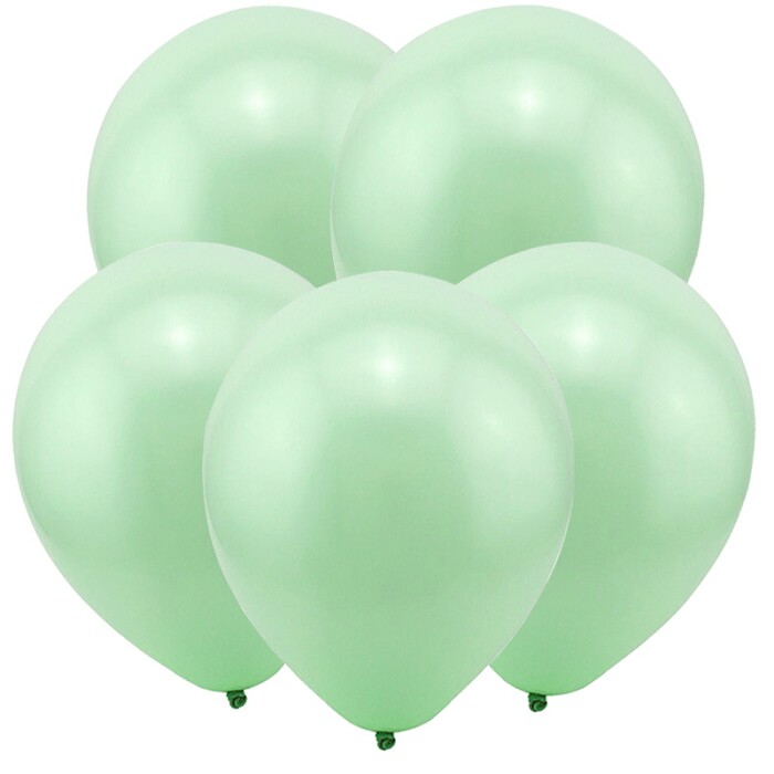 Шар латекс 5''/ВС пастель Мятный Mint Green 100шт