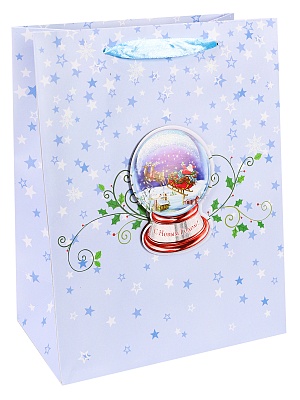 Пакет AB 33x26,7x13,7см Сани Деда Mороза