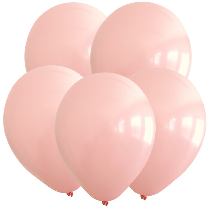 Шар латекс без рисунка 12" ВС пастель Розовый Нежно (100шт))