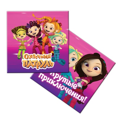 Салфетки 33см Сказочный патруль розовая уп12