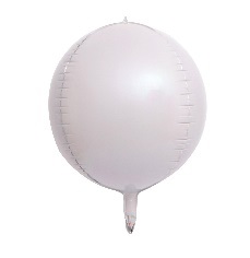 Шар Сфера 3D Bubble Бабблс 32" пастель Белый