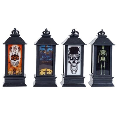 Фонарь светодиод Halloween ассорти 12см