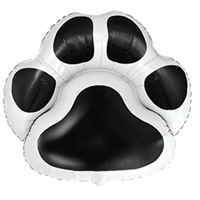Шар фольга фигура Лапка черная Fm 29" 73см
